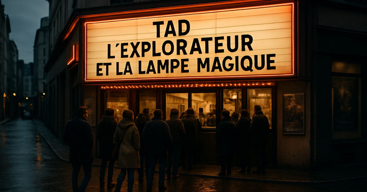 1 date cinéma fixée, 1 sortie Netflix encore floue, Tad l'explorateur et la lampe magique, ce qui surprend