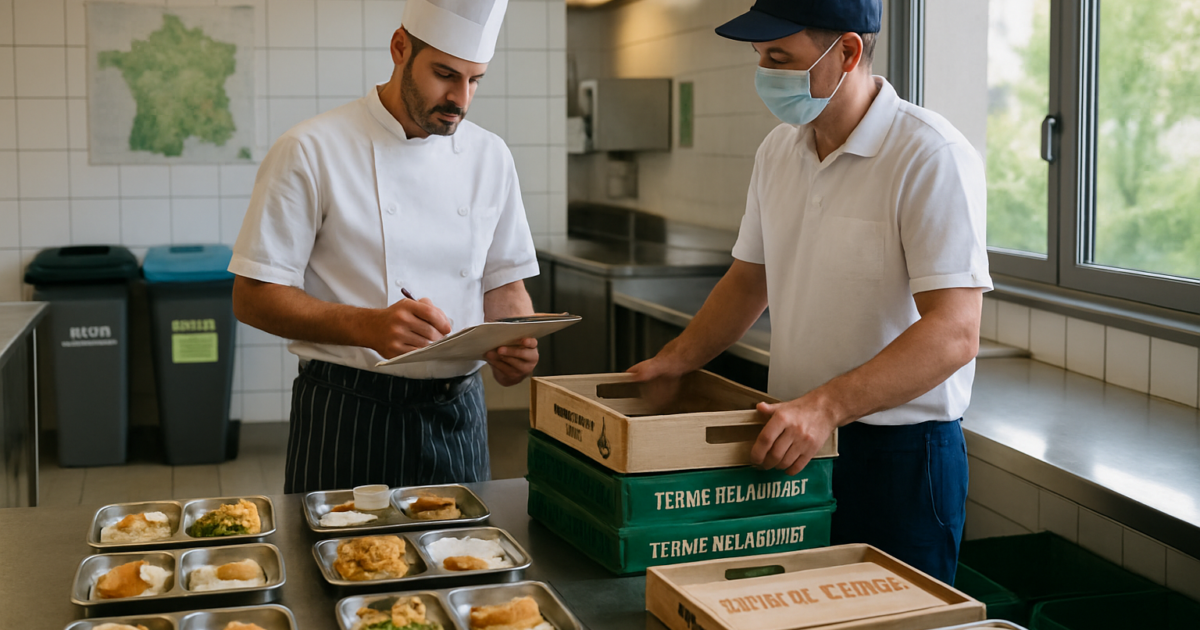 40% d'achats locaux, une cuisine repensée, moins de gaspillage, ce qui surprend à Albert et Corbie